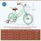 Costway 14'' Kid's Bike with Removable Training Wheels & Basket for 3-5 Years Old Pink/Blue/Green/Beige/Purple/Light Blue